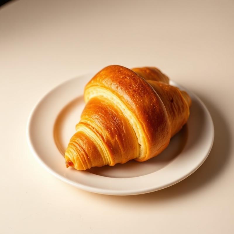 Butter croissant close-up
